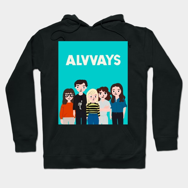 Alvvays band comic style illustration Hoodie by MiaouStudio